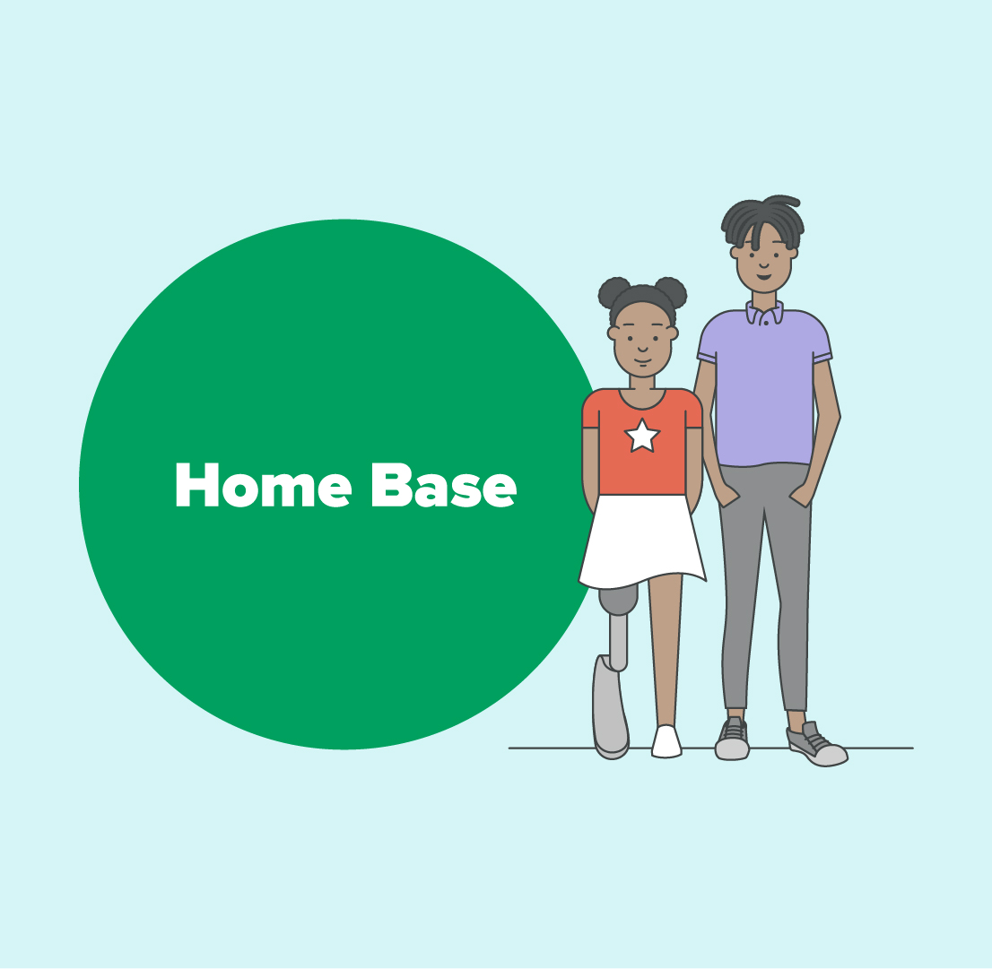 Two Young Learners with Home Base image